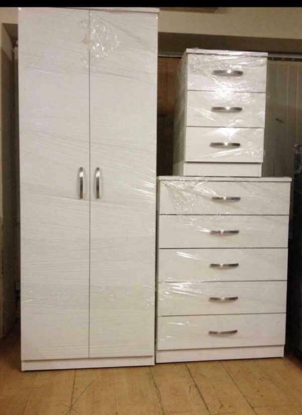 28” wardrobe +chest draw +bedside